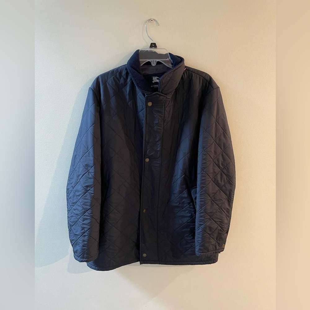 Burberry London Quilted Navy Jacket Mens Size 48 IT